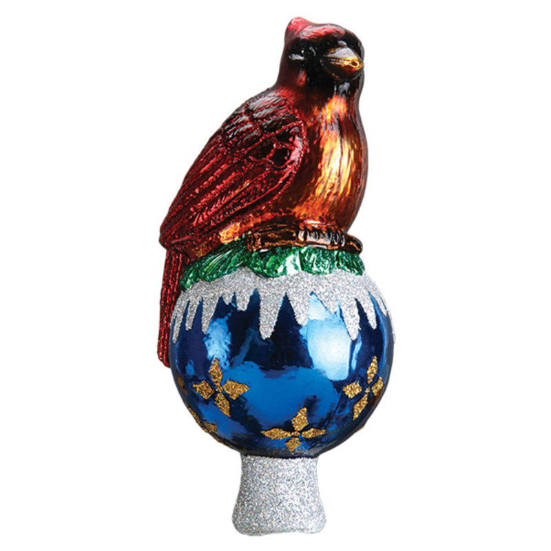 Old World Christmas Cardinal Tree Topper Wayfair